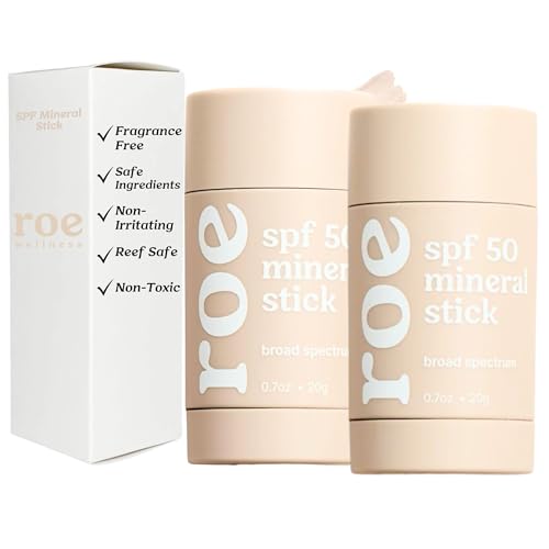 Image of Roe Wellness- Kids Sunscreen Stick For Face & Body Sun Protoction | Reef Safe, Clean Ingredients (SPF 50 Roll-on Stick)
