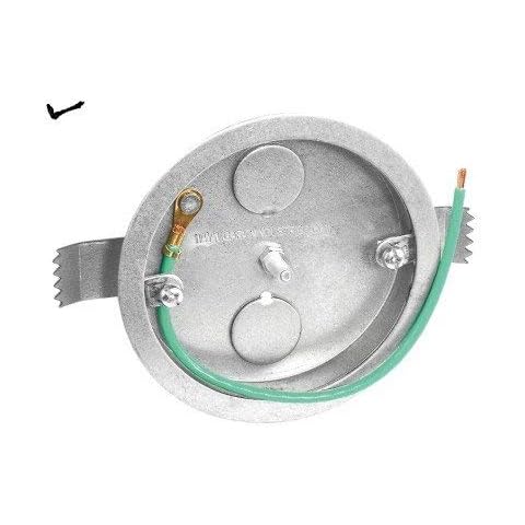 4 Inch Round 1/2 Inch Deep Old Work Pan Box With 2 1/2 Inch Conduit Knockouts Cover