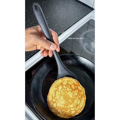 Noiré Maison 3-Piece Silicone Kitchen Utensil Set- Matte Black Spatulas & Whisk with Stainless Steel Core, Heat Resistant, BPA-Free by Noiré Maison - Used condition - US$15.04