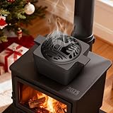 Wood Stove Steamer, Wood Stove Humidifier, Woodstove Steamer, Cast Iron Humidifier for Wood Stove 2.7 Quart Large Capacity Rust Resistant, Matte Black & Moose