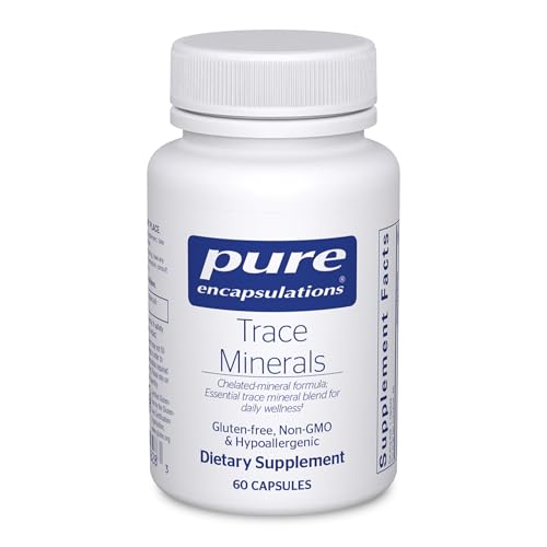 Pure Encapsulations Trace Minerals - Multimineral Supplement - Mineral Supplement - Supports Metabolism & Cellular Function* - Gluten Free & Vegan - 60 Capsules
