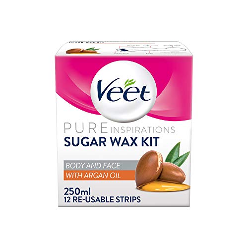Veet Aceite de argán puro de cera caliente, 250 ml