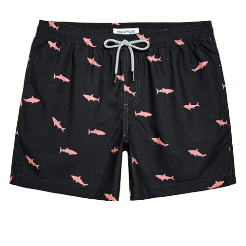 Image of maamgic Mens Swim Trunks 5 Inch with Mesh Lining, Quick Dry Mens Bathing Suit, Swim Shorts for Swimming and Beach