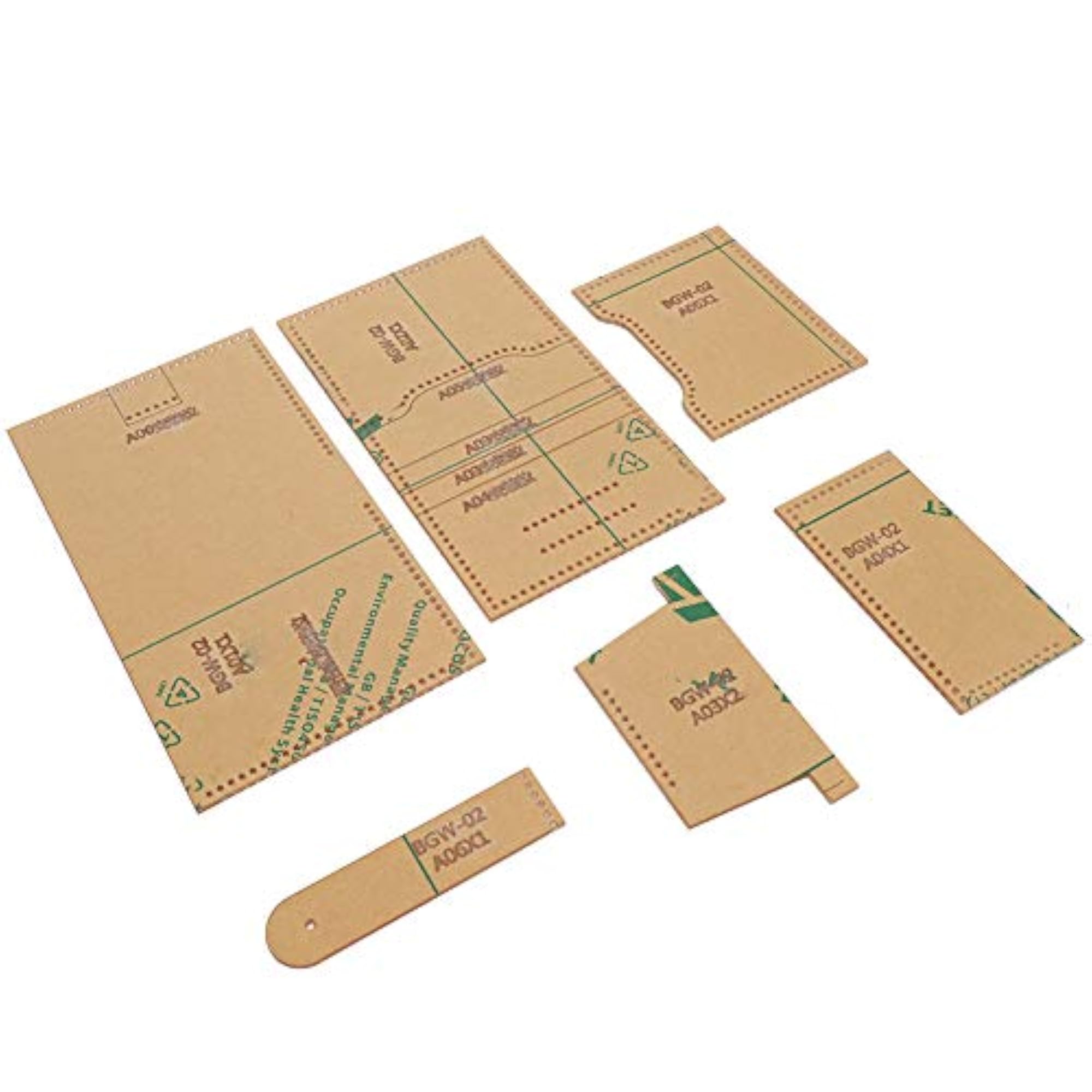 Leather Pattern Acrylic Template for DIY