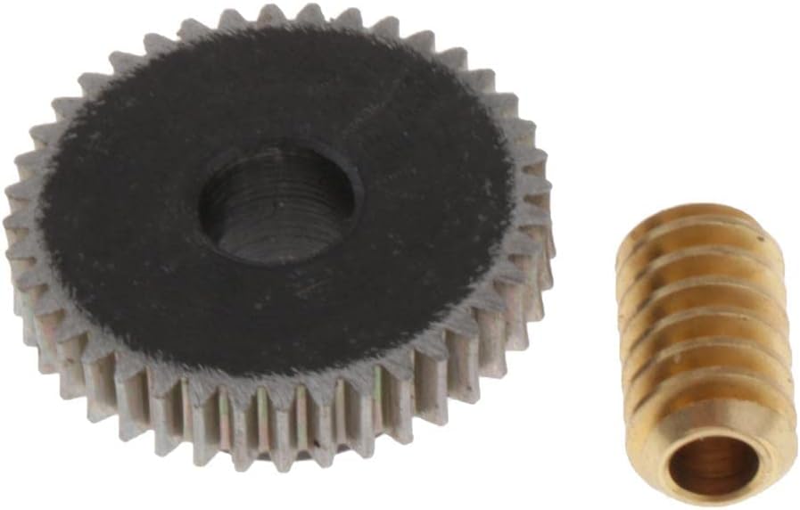 CALANDIS™ 0.5 Modulus Steel Worm Gear Wheel 40 Tooth + Brass Gear Shaft Set | Automation, Motors & Drives | Electric Motors | General Purpose Motors