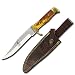 10.25" Bone Collector Full Tang Hunting Knife Sharp Stainless Yellow Bone Hand Made