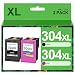 Produktbild 304XL 304 XL Druckerpatronenronen Kompatibel für HP 304 Druckerpatronen für HP Envy 5000 Druckerpatronen Envy 5030 5010 5032 3040 DeskJet 2630 3750 3720 3762 2633 3730 2632 2620 (1 Schwarz, 1 Farbe)