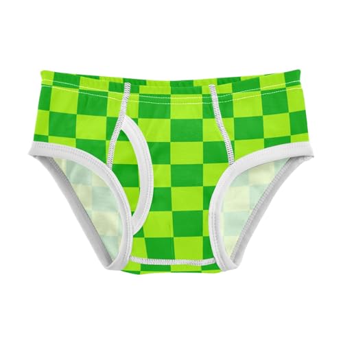 Green Buffalo Checkered Toddler Boy's Underwear 2T