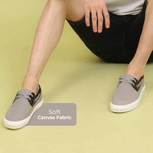Image of YOHO Sailor Men's Versatile Stylish Breathable Canvas Boat Shoe