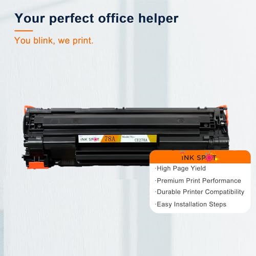Image of INKSPOT 78A for 78A / CE278A Laser Toner Compatible Cartridge Use in Laser-Jet P1566, P1606DN, P1560, P1606, M1536dnf MFP Printers (TN-78A 1PIC)