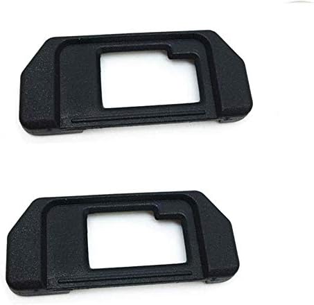 EP-10 Eyepiece Eyecup Viewfinder Eye Cup Replacement for Olympus OM-D E-M10/E-M5 Mark I Silver/Black Mirrorless Digital Cameras (2-Pack), ULBTER Viewfinder Eye Cup Cover EM5 EM10
