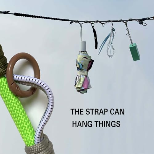 DAOSUN Purse Straps Replacement Crossbody, Paracord Woven Purse Bag Strap Adjustable Heavy Duty Shoulder Strap for Bags Camera Cell Phone Water Bottle Canvas Rope Braided Bag Straps for Handbag