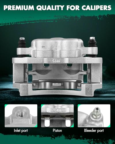 Image of SCITOO 18B4748 Rear Right Disc Brake Caliper w /Bracket Fit For Ford For E-150 2007,For Ford For E-350 Econoline Club Wagon 1999-2002,For Ford For E-350 Super Duty 1999-2007, Double Pistons