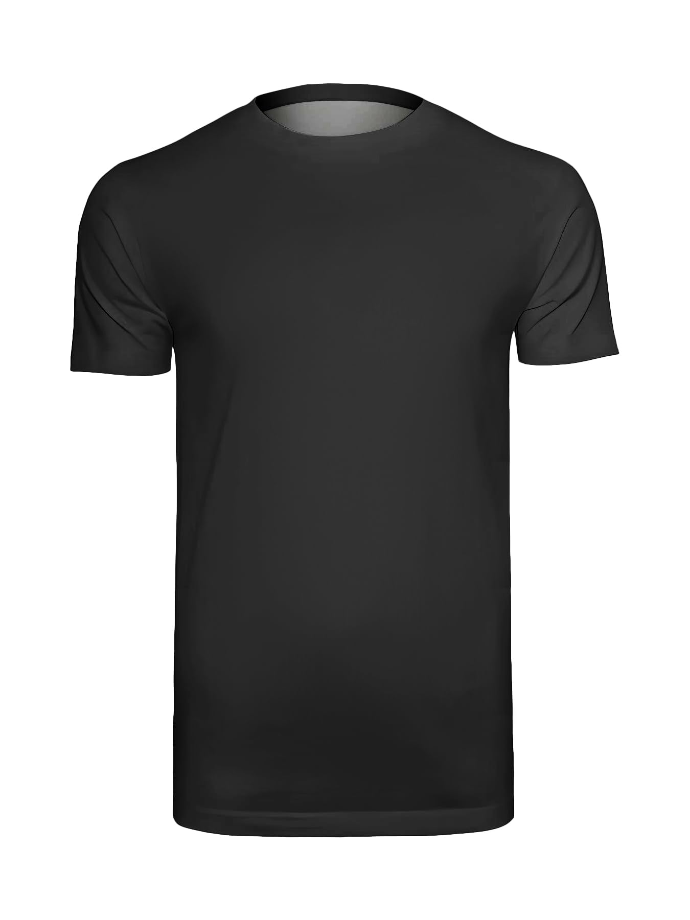 Męskie jednokolorowe bawełniane t-shirty wielopak miękkie oddychające koszulki z okrągłym dekoltem codzienny niezbędny krój na co dzień 1/3/5/6/12 sztuk różne kolory