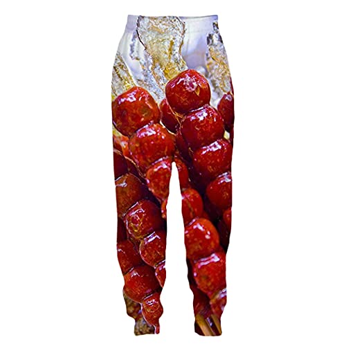 Pantalon de jogging unisexe imprimé bonbon en relief vêtement streetwear ample 3XL