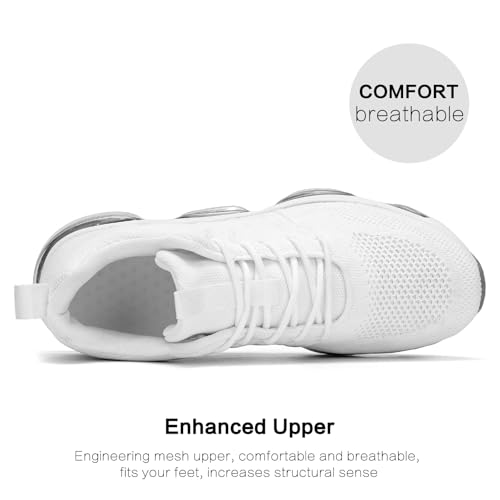 Image of Socviis Men's Air Cushion Running Shoes Breathable Tennis Fashion Sneakers Non Slip Workout Casual Sport Shoes Gym Training Comfortable Walking Shoes