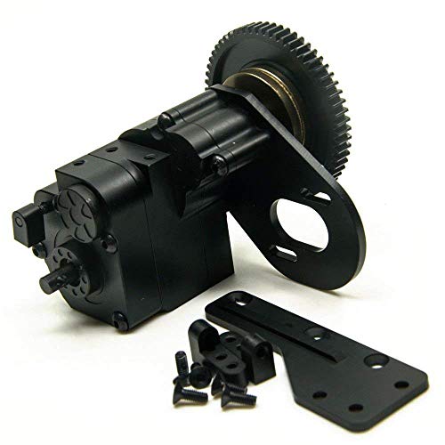 Ax2 2 Aluminum Speed Transmission Case Gearbox For 1:10 Axial Scx10 Wraith Honcho Rc Car Black #TOP3