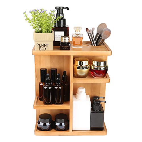 Eitida 360-Degree Rotating Makeup Organize With Large Capacity Adjustable Multifunctional Cosmetic Storage,Display For Cosmetics Skincare Perfume,Great For Countertop,Vanity,Toiletries,Desk #TOP1