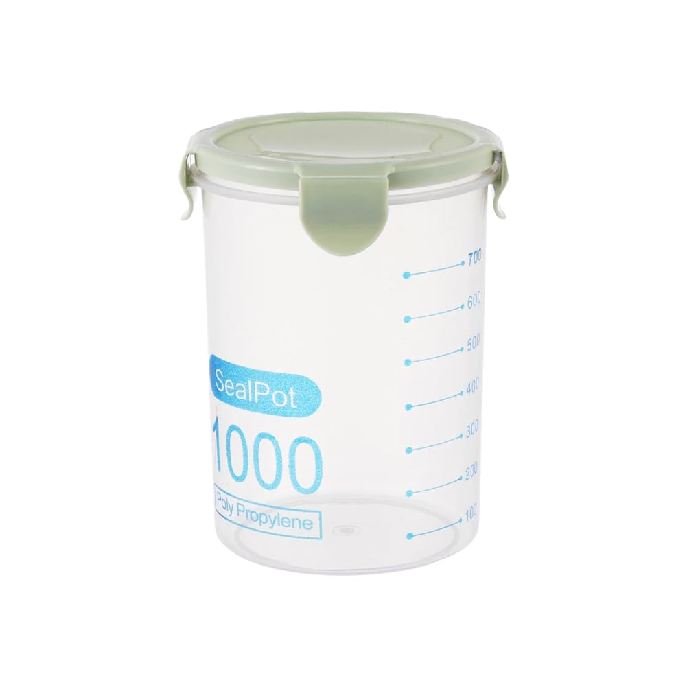 Récipient en plastique transparent scellé boîte de 1000 ml pour denrées sèches