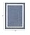 LuuL Home Bordered Outdoor Rug 5x7 Washable Outside Carpet for Indoor Patio Porch Waterproof Easy Cleaning Non Shedding Area Rugs Blue 5 x 7