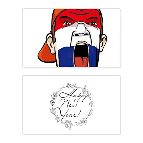 Masque de maquillage Pays-Bas pour un Nouvel An plein de voeux
