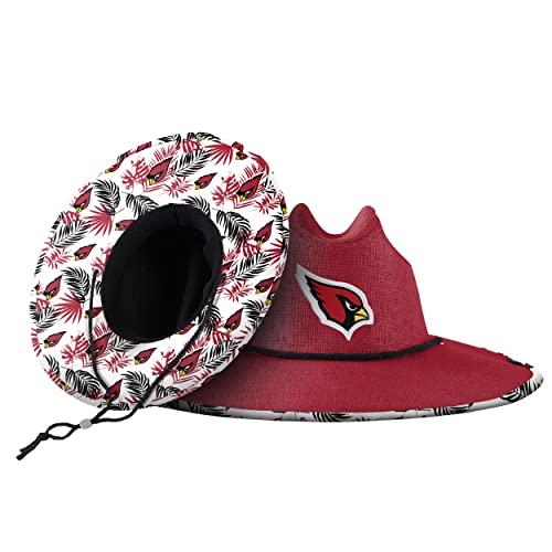 Image of FOCO Men's NCAA College Team Logo Floral Straw Sun Hat