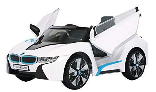 Rollplay 6V BMW I8 Kid's Ride-On Car - for Boys & Girls Ages 3 & Up - Battery-Powered Ride On Toy- White