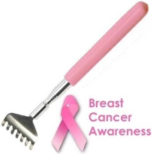 Large Pink Plastic Handled Telescopic Back Scratcher (Backscratcher)