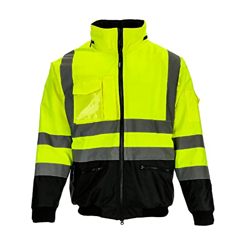 RefrigiWear Men's HiVis Waterproof Bomber Jacket