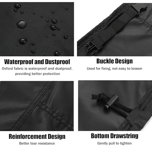 Generator Abdeckung, 66x51x51cm Stromerzeugerabdeckung Wasserdicht Zubehör Lagerung Staubdicht für Outdoor Tragbarer Generator Schwarz