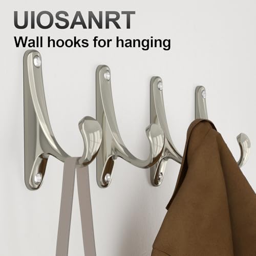 Uiosanrt COAT HOOKS Wall Mount Holds Up To 50 Lbs, Ceiling Hooks For Hat, Coat, Towel, Purse, Plant, Key Hanging Hooks thumb #6