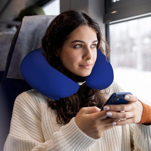 Almohada de poliéster ajustable para cuello negra miniatura 6