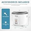 AROMA® Rice Cooker, 3-Cup (Uncooked) / 6-Cup (Cooked), Small Rice Cooker, Oatmeal Cooker, Soup Maker, Auto Keep Warm, 1.5 Qt, White, ARC-363NG #2
