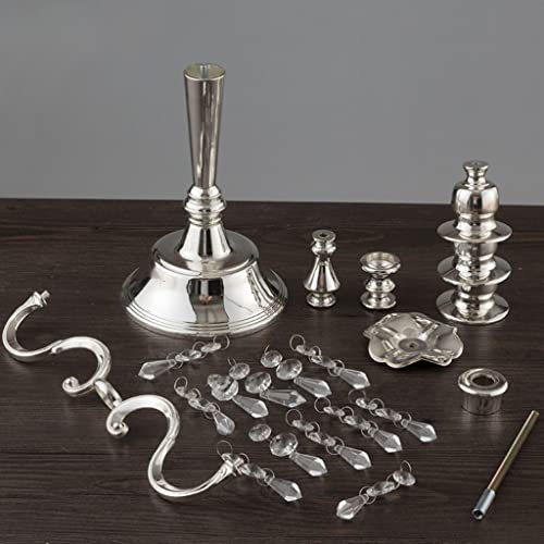 Portacandele più Vecchio Candelabro 3 Braccia/5 Braccia Portacandele in Lega Stile Europeo Romantico Candeliere per Matrimonio Decorazione Portacandele per Arredamento Casa Candela