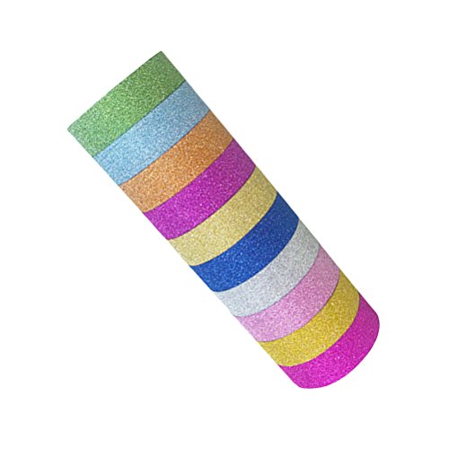 Toymy Toy 10pcs Glitter Washi Tape Set monocolore