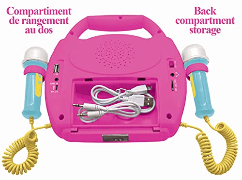 LEXIBOOK, Disney Minnie, Portable karaoke digital player for kids Microphones, Light effects, Bluetooth® - Image 3