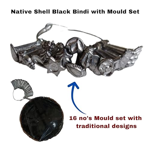 Pyengora Bindi Mould Stamp For Babies, 16 no Design Bottu Achulu for Girls,Kids with Stylish art - Image 3