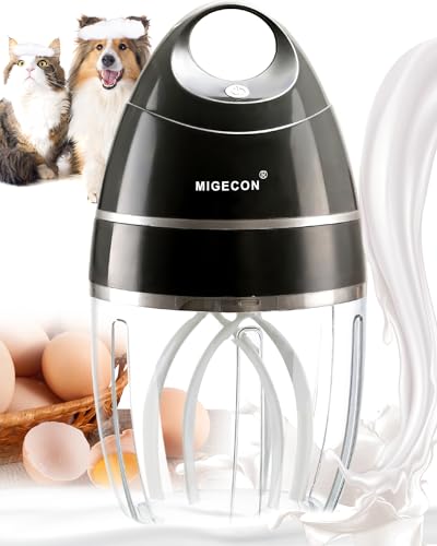 MIGECON-Stand-Mixer-Electric-Kitchen-Mixer-Electric-Egg-Beater-Shampoo-dogs-Body-Wash-Foam-Whipper-One-touch-operation-to-prevent-spills-Dark-Grey