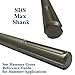 36” Long SDS Max Narrow Chisel - SDS Max Shank - Made in the USA by Champion Chisel/Compatible with All SDS-Max Demolition Hammers/Long-Lasting/Steel Alloy