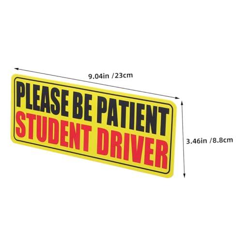 Aimant voiture soyez patient idéal pour la conduite accompagnée