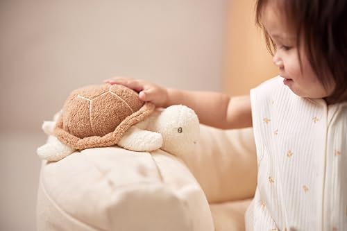 Jollein Kuscheltier Turtle - Knisterspielzeug - Rassel - Babyspielzeug zum Greifen - Schildkröte
