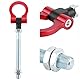 Abschleppöse Tuning,Tow Hook,Abschleppha,Hochleistungs-Abschleppha Klapprennen I303 Abschleppha Für Autorennen(Rot)