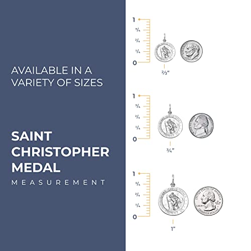 PicturesOnGold.com Saint Christopher Religious Medal - Solid Sterling Silver3