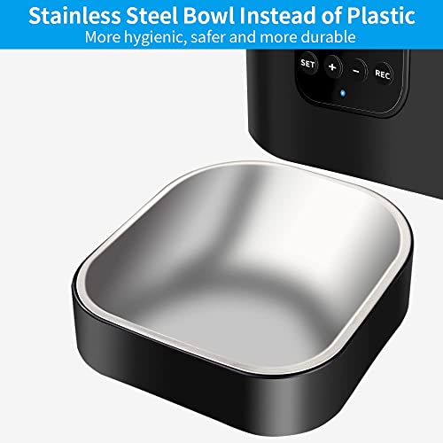 Automatic Cat Feeders, 203OZ/6L/25CUPS Automatic Dog Feeder, Microchip Auto Cat Feeder with SUS304 Stainless Steel Bowl… - Image 4