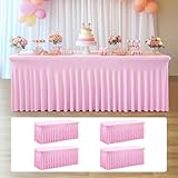 NSSONBEN pink stretch table cloth