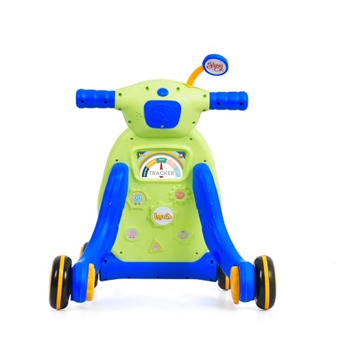 Image of Luusa Pro Kids Tiny Steps Baby Walker | Toddler Walker with Lights, Music, and Ball Game | 2-in-1 Interactive Activity Walker Reda | Proudly Made in India