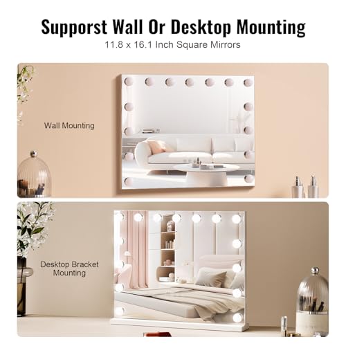Espejo de Maquillaje Happybuy con 15 Luces y 3 Modos miniatura 4