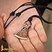 Lord of Battles Medieval Pendant Mjolnir Norse Axe Necklace Viking Armor Celtic Jewelry with Genuine Leather Cord Perfect for Him/Her 3.7 cm - Lost-Wax Cast Bronze (Antique Bronze Finish)