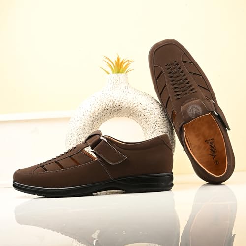 Image of Vellinto LUXON Ethnic Roman sandal II Stylish Synthetic Leather Sandals