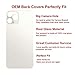Perzework OEM Rear Back Glass Replacement for iPhone 11 Pro Max 6.5 inches with Reparing Toolkit and Pre-Installed Adhesive (Sliver)